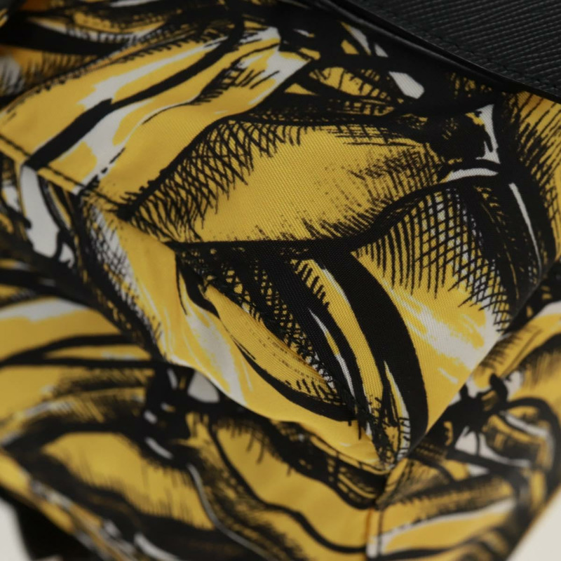 【日本直送】PRADA 雙肩包 尼龍 黃銀色 正品 158940SM-16