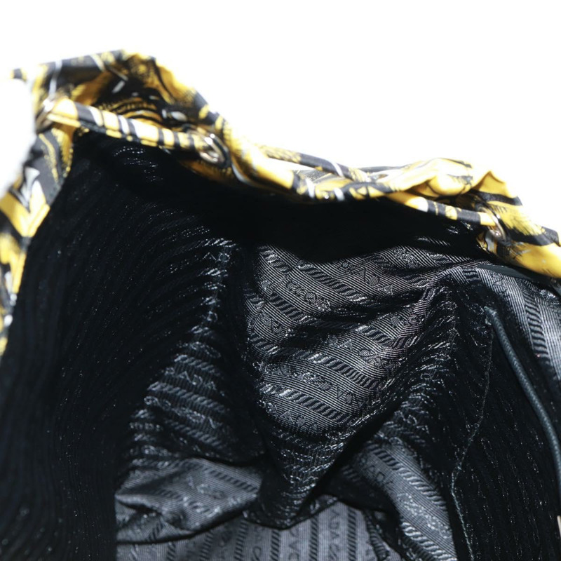 【日本直送】PRADA 雙肩包 尼龍 黃銀色 正品 158940SM-30