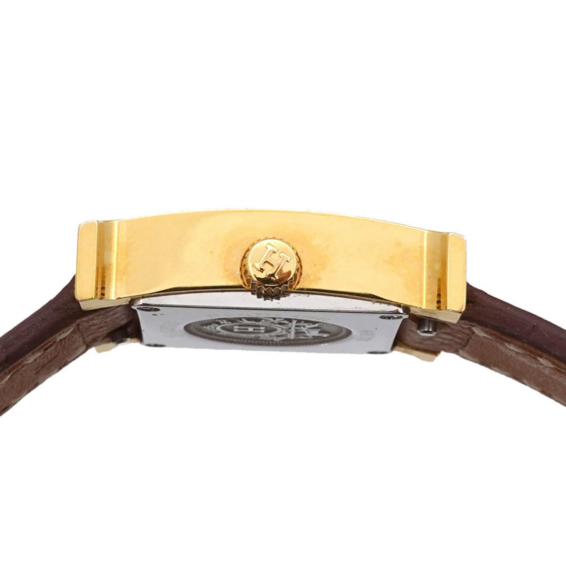 愛馬仕 H Watch Mini HH1 101 女士白色石英錶-4