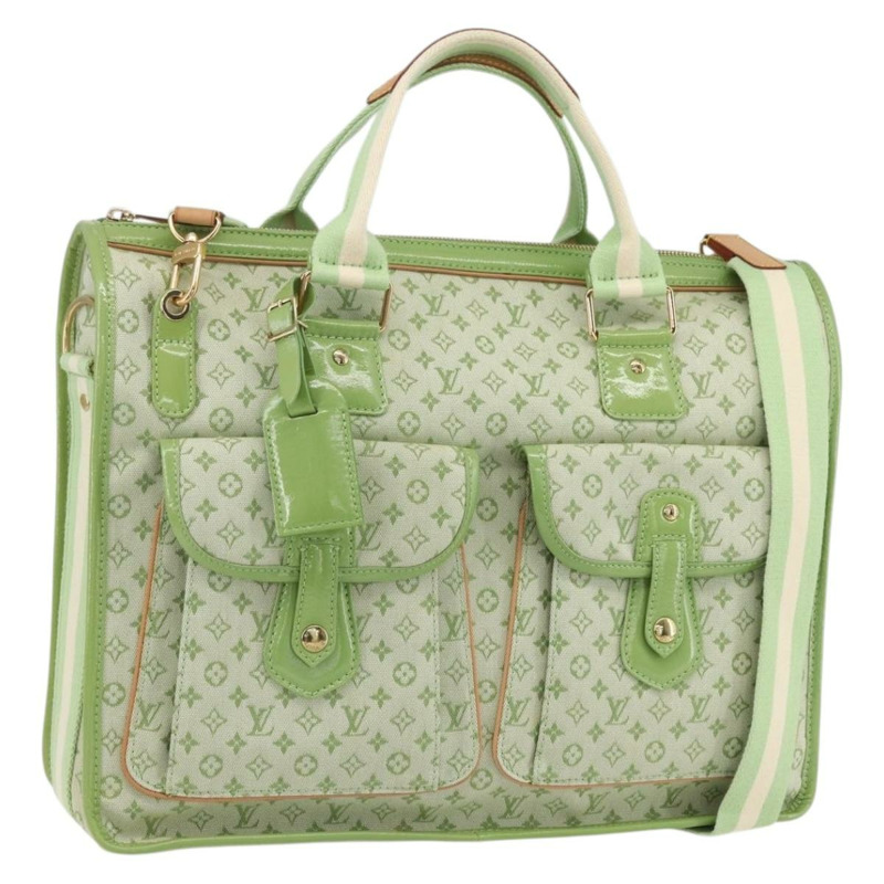 【日本直送】路易威登 (LOUIS VUITTON) 迷你 Sac Marie Kate 48H 手袋 杏仁綠 M92933 LV 正品 159308SV-0