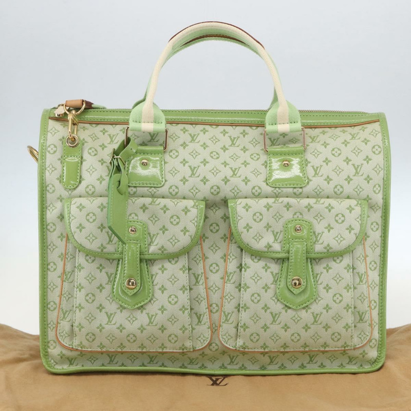 【日本直送】路易威登 (LOUIS VUITTON) 迷你 Sac Marie Kate 48H 手袋 杏仁綠 M92933 LV 正品 159308SV-11