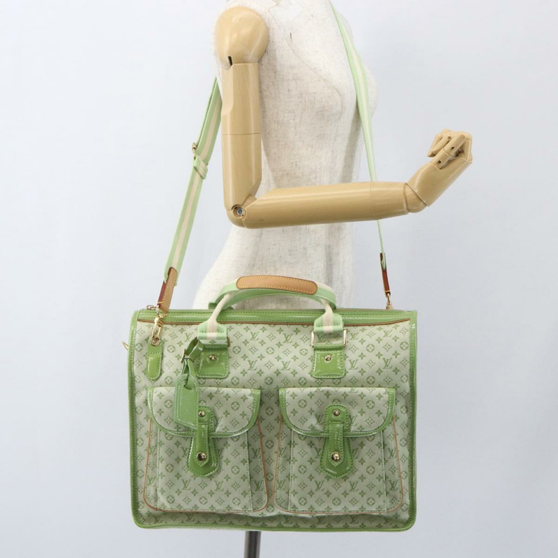 【日本直送】路易威登 (LOUIS VUITTON) 迷你 Sac Marie Kate 48H 手袋 杏仁綠 M92933 LV 正品 159308SV-25