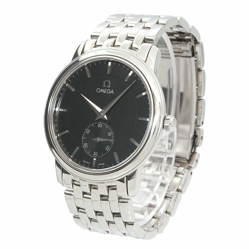 歐米茄碟飛系列 Prestige 4520 51 男士腕錶，手動上鍊，小秒針，黑色-1