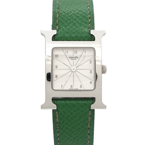 愛馬仕 H Watch HH1 210 女士銀綠色石英錶