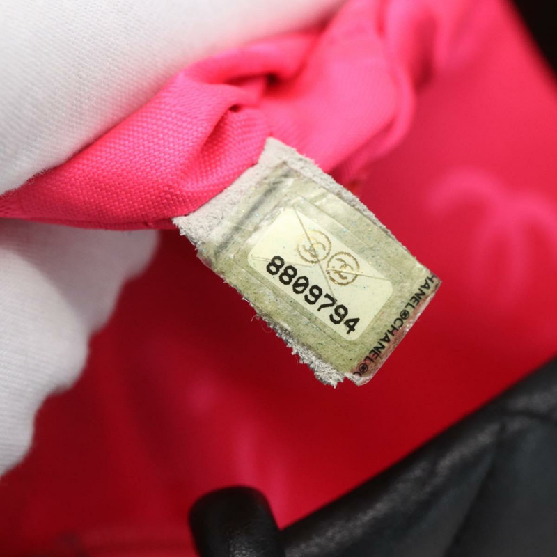 【日本直送】香奈兒 Cambon Line Matelasse 中號手提包皮革黑色 CC 正品 159319SAM-9