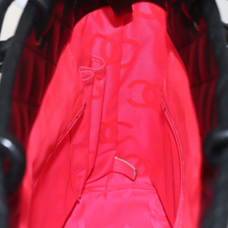 【日本直送】香奈兒 Cambon Line Matelasse 中號手提包皮革黑色 CC 正品 159319SAM-21