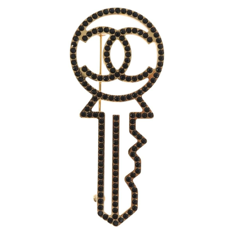 【日本直送】香奈兒 (CHANEL) 金屬金色雙C胸針，正品編號 159267V-1