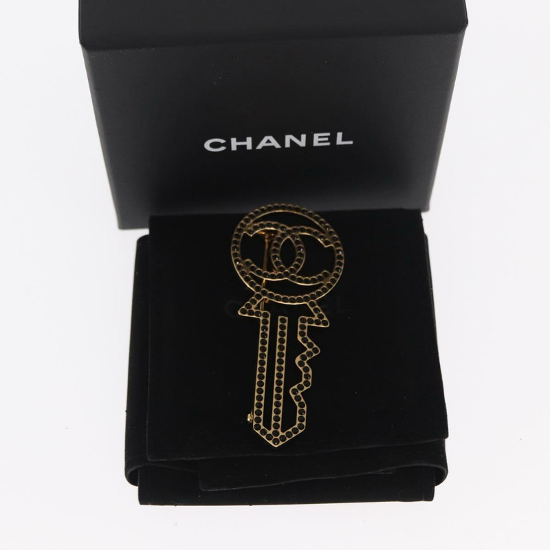 【日本直送】香奈兒 (CHANEL) 金屬金色雙C胸針，正品編號 159267V-6