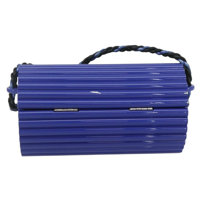 【日本直送】SAINT LAURENT Cassandra 單肩包 塑膠 藍色 正品 159447SAV-1