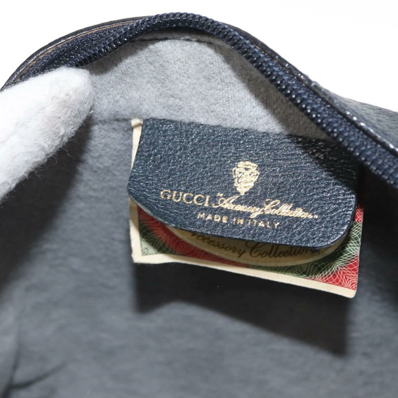【日本直送】GUCCI GG Supreme Sherry Line 單肩包 PVC 海軍藍/紅色 89 02 004 Auth am10314-19