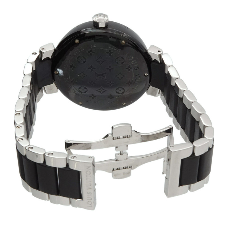 路易威登 Tambour 黑色 GMT Q113K 男士自動腕錶，附日期顯示-4