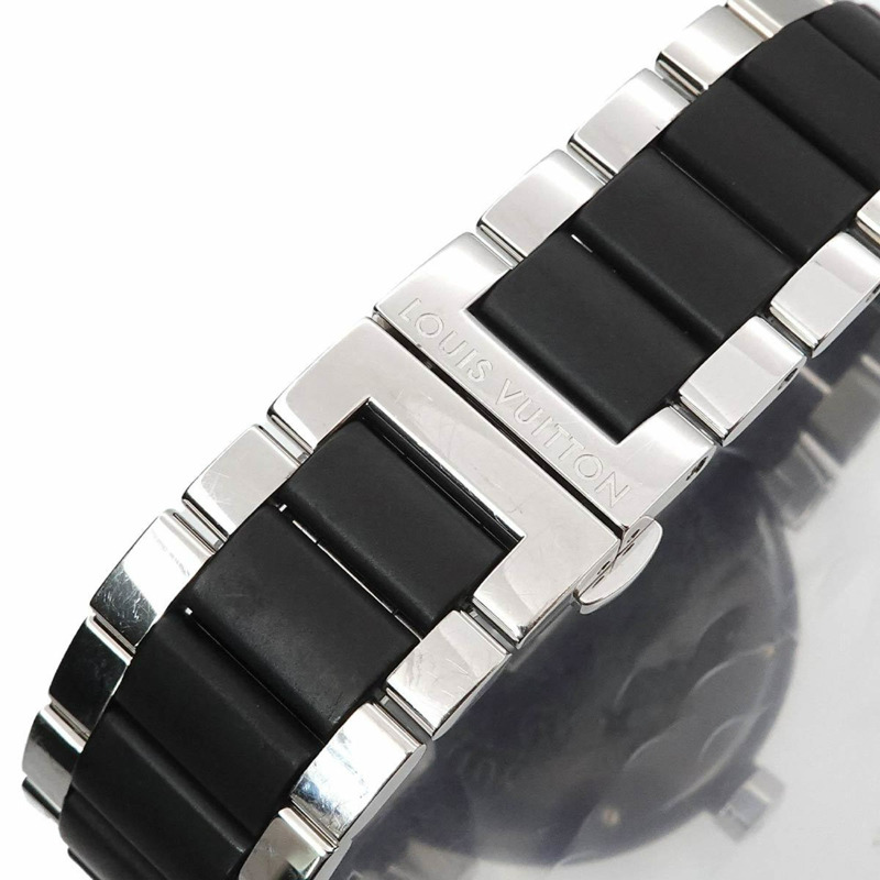 路易威登 Tambour 黑色 GMT Q113K 男士自動腕錶，附日期顯示-6