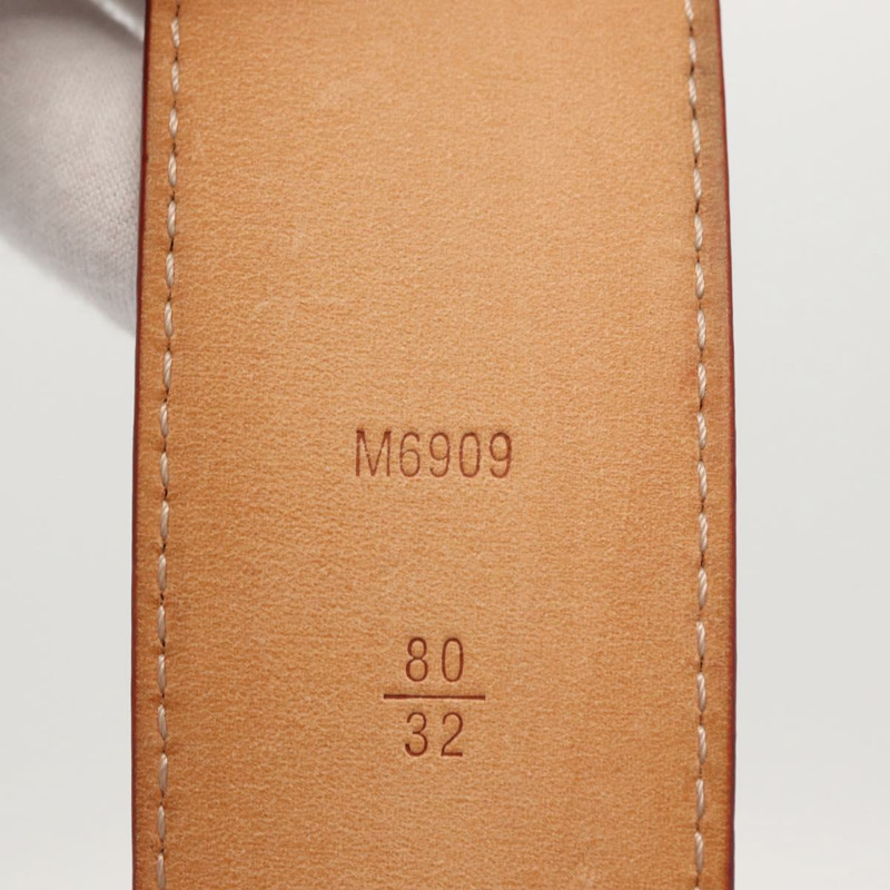 【日本直送】路易威登 (LOUIS VUITTON) 多色皮帶，LV 印花字母鉚釘 M6909，正品編號 159470V-21