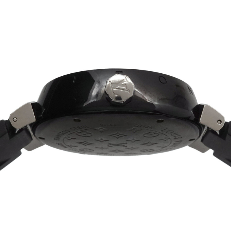 路易威登 Tambour 黑色 GMT Q113K 男士自動機械腕錶，附日期顯示-4