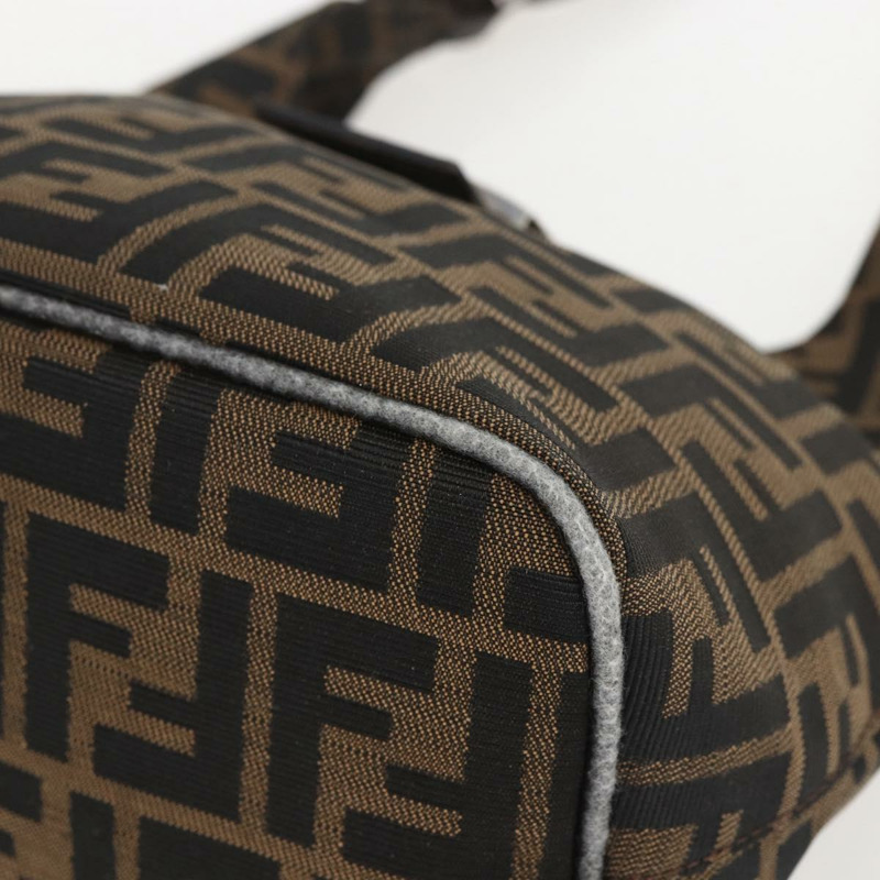 【日本直送】FENDI Zucca帆布手提包 黑色 棕色 銀色 正品 am10298-8