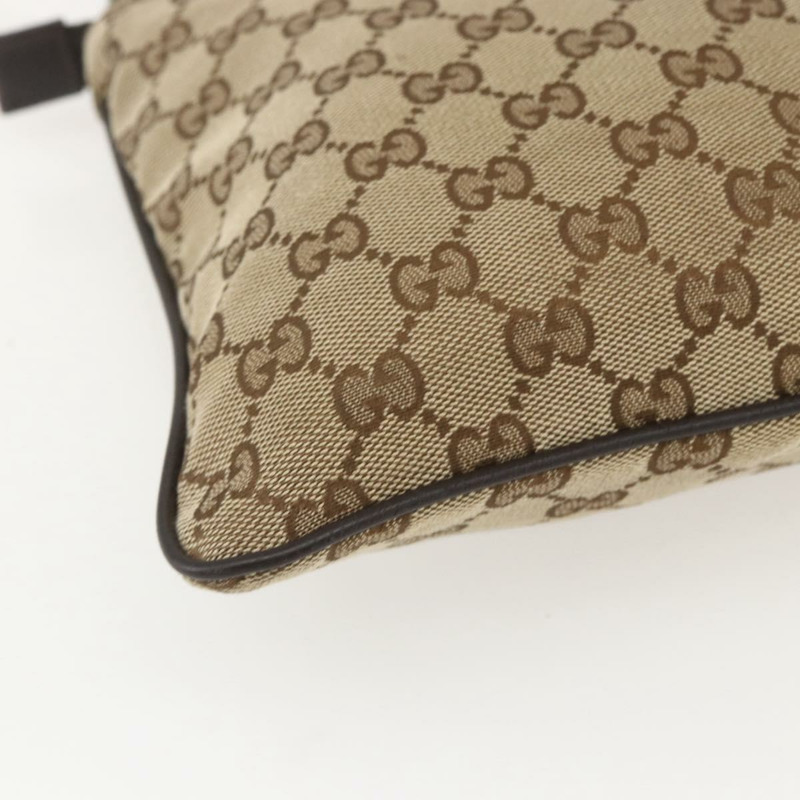 【日本直送】GUCCI GG帆布織帶雪莉線單肩包 米色 銀色 146309 正品 am10337A-15