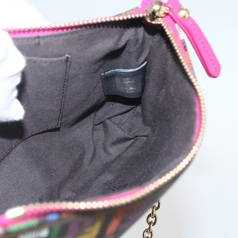 【日本直送】FENDI Zucchino帆布配件包 多色 金色 正品 159466V-18