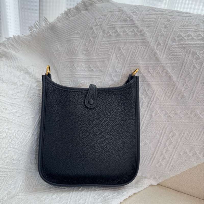 愛馬仕 Evelyne Mini 伊芙琳 黑金 單肩包斜挎包-2