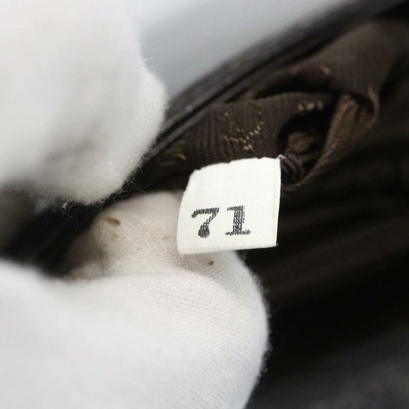 【日本直送】PRADA 鏈條單肩包 皮革塑膠 深棕色 正品 am10365V-11