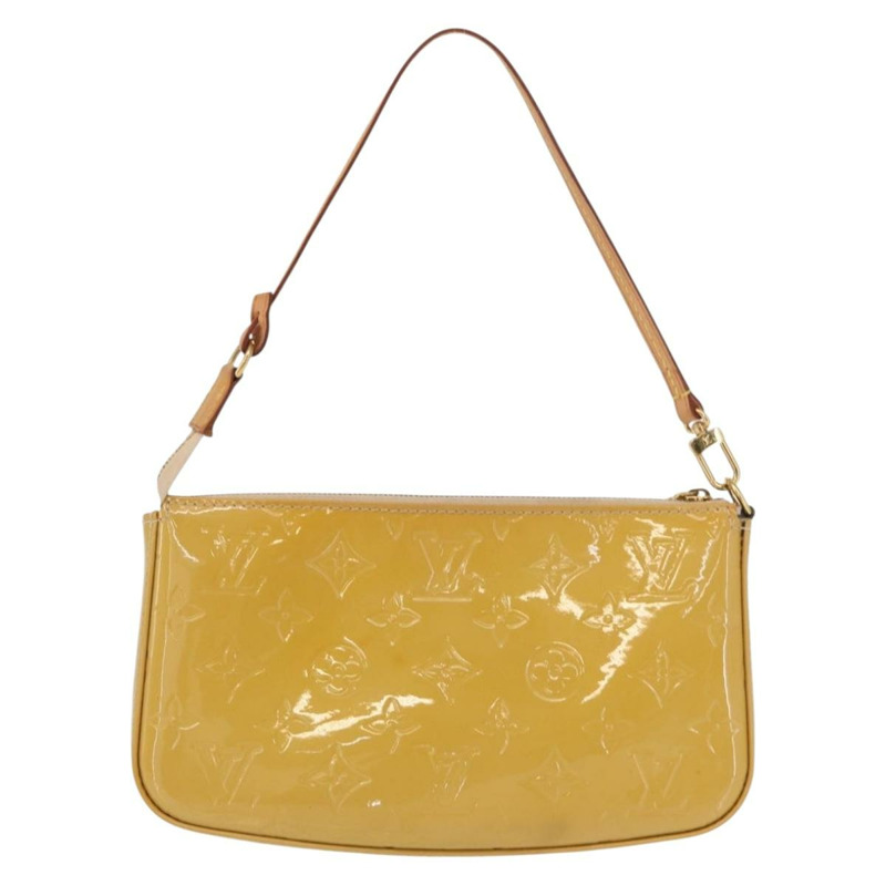【日本直送】路易威登 Vernis Pochette Accessoires 配件袋 Citrin LV 正品 161520-1