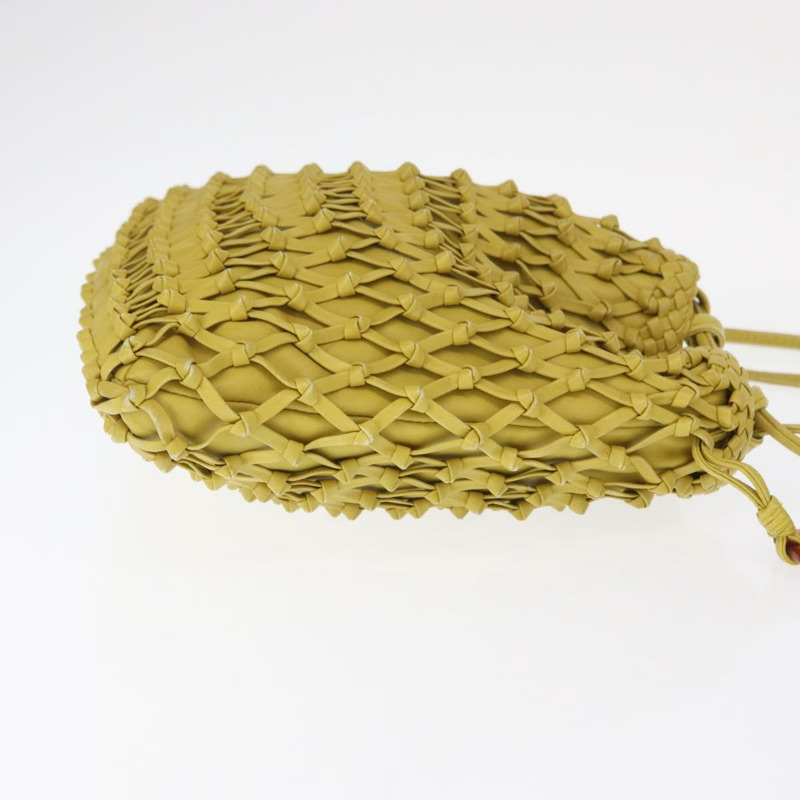 【日本直送】香奈兒 (CHANEL) 皮革單背包，黃金色，CC標誌，正品編號161027V-2