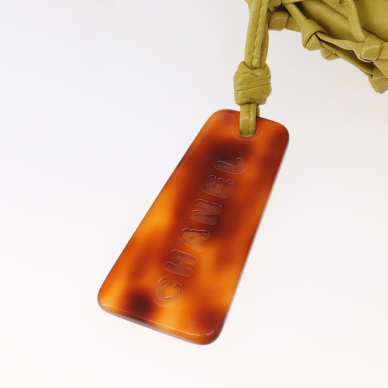 【日本直送】香奈兒 (CHANEL) 皮革單背包，黃金色，CC標誌，正品編號161027V-17