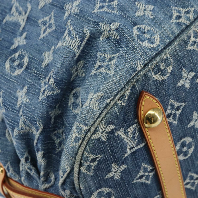 【日本直送】路易威登 Monogram Denim XL 手提包 藍色 M95515 LV 正品 yk20127V-13
