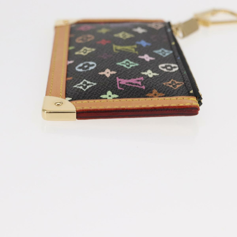 【日本直送】路易威登 Multicolor Pochette Cles 零錢包 黑色 M13664 LV Auth 161570V-2