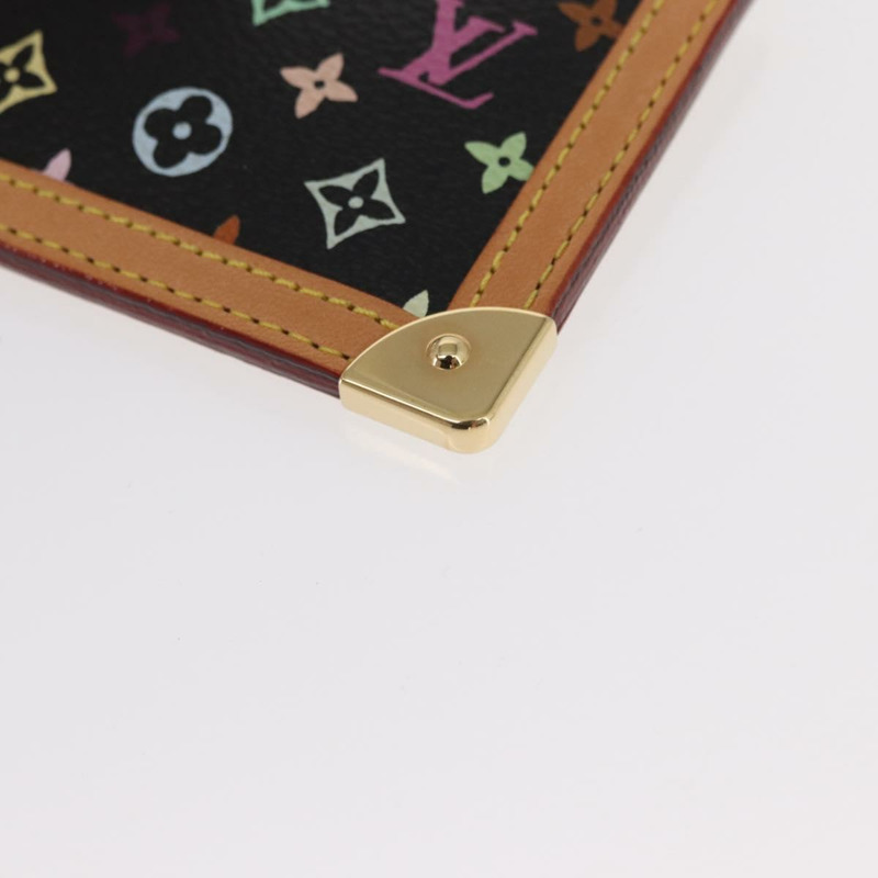 【日本直送】路易威登 Multicolor Pochette Cles 零錢包 黑色 M13664 LV Auth 161570V-13