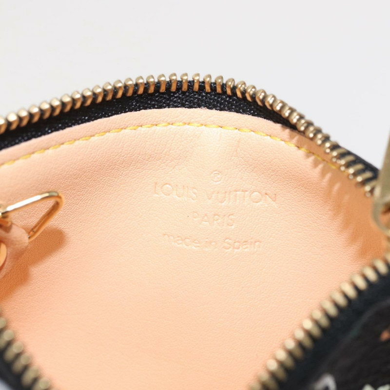 【日本直送】路易威登 Multicolor Pochette Cles 零錢包 黑色 M13664 LV Auth 161570V-16