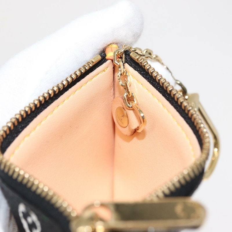 【日本直送】路易威登 Multicolor Pochette Cles 零錢包 黑色 M13664 LV Auth 161570V-17