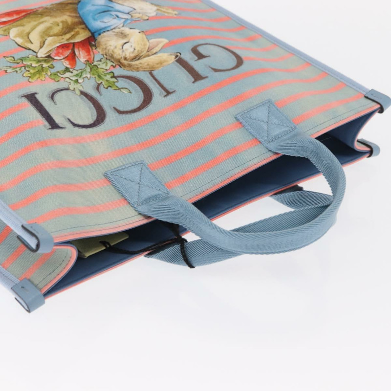 【日本直送】GUCCI 手提包 帆布 淺藍色 605831 正品 161483M-5