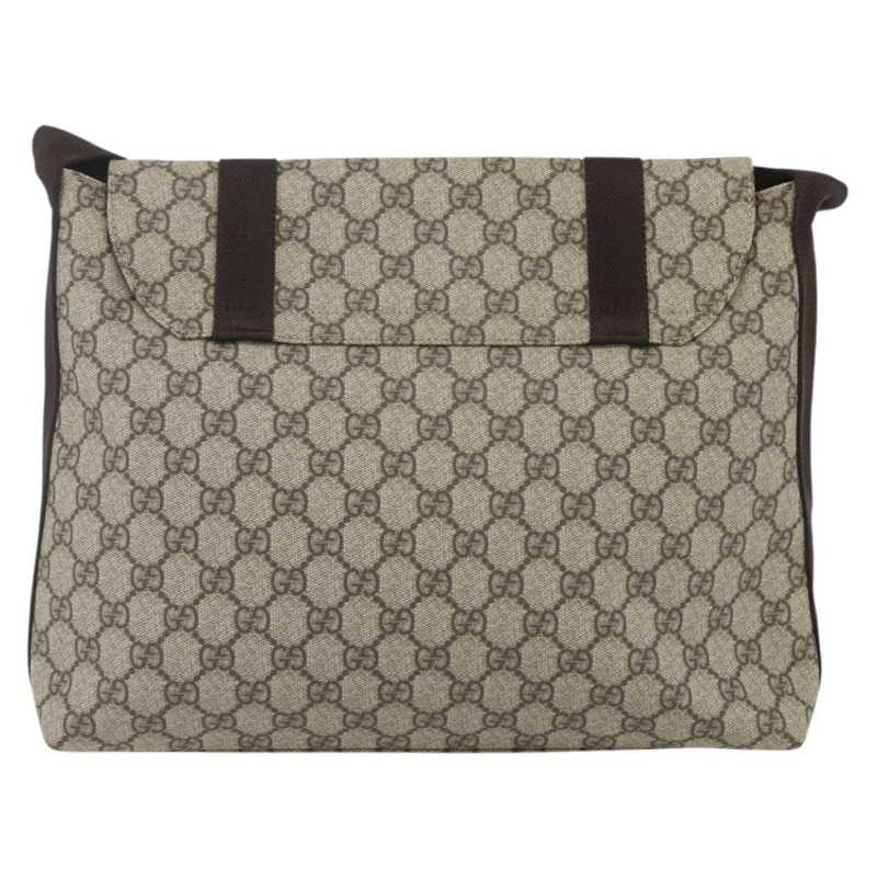 【日本直送】GUCCI GG Supreme 單肩包 PVC 皮革 米色 銀色 122373 正品 am10297V-1