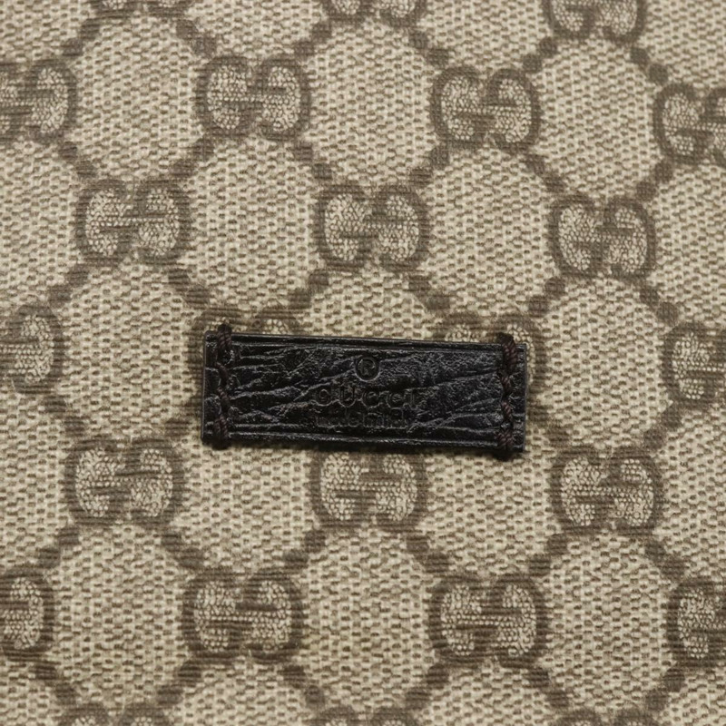 【日本直送】GUCCI GG Supreme 單肩包 PVC 皮革 米色 銀色 122373 正品 am10297V-16