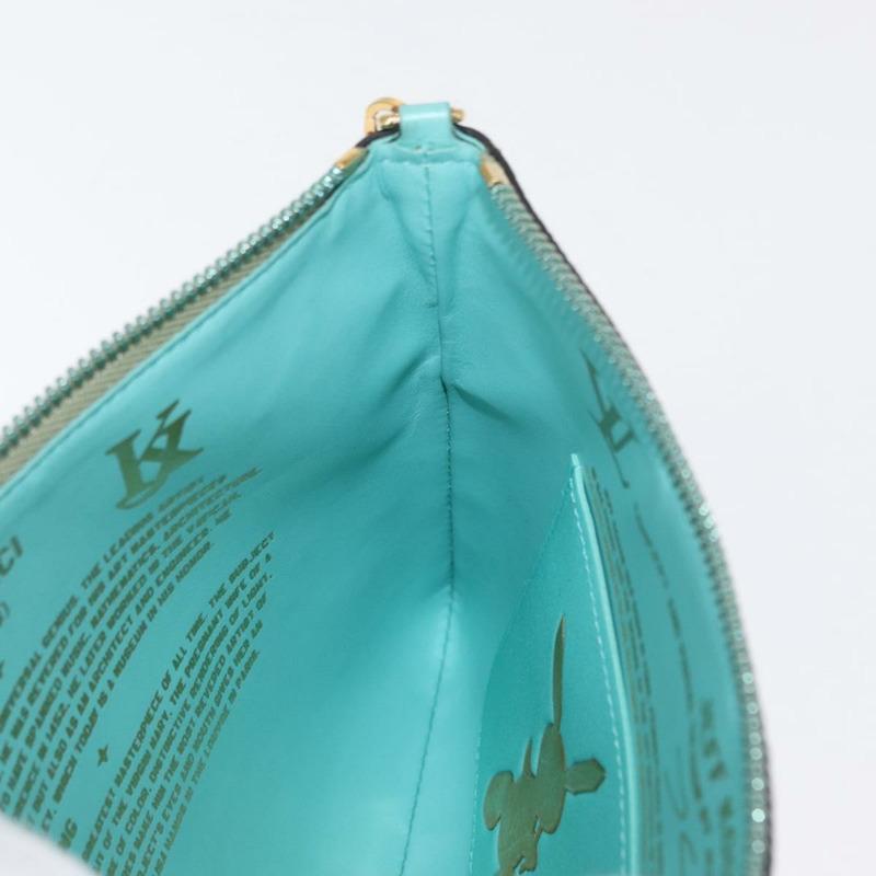 【日本直送】路易威登大師系列 Pochette Plat 手袋 綠色 M64799 LV 正品 161054V-21