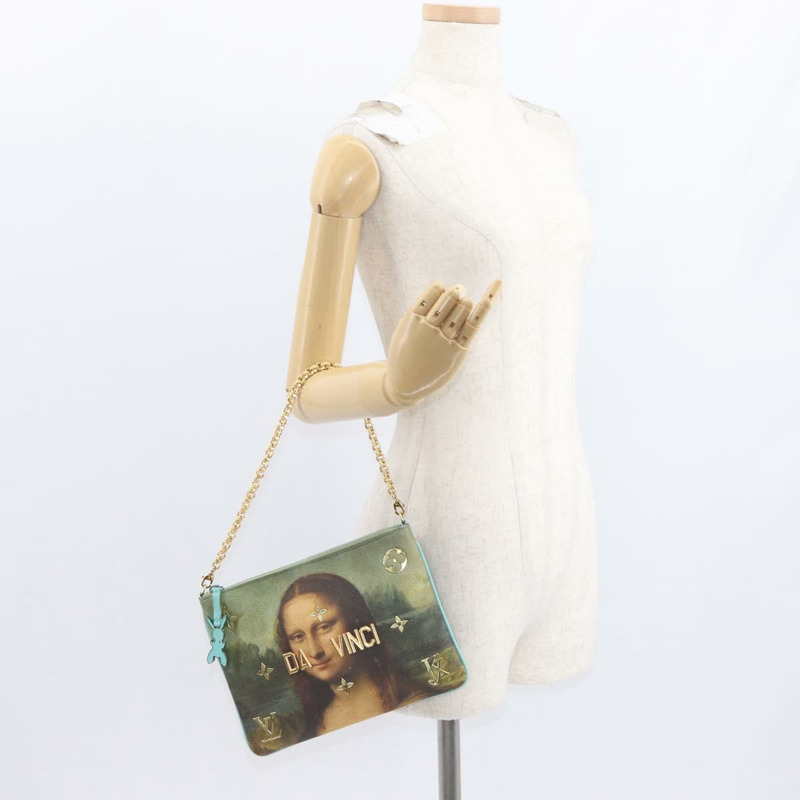 【日本直送】路易威登大師系列 Pochette Plat 手袋 綠色 M64799 LV 正品 161054V-24