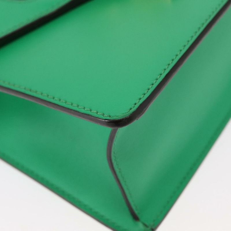 【日本直送】GUCCI Silvi Sherry Line 手袋 皮革 兩用 綠色/金色 470270 正品 161142M-14