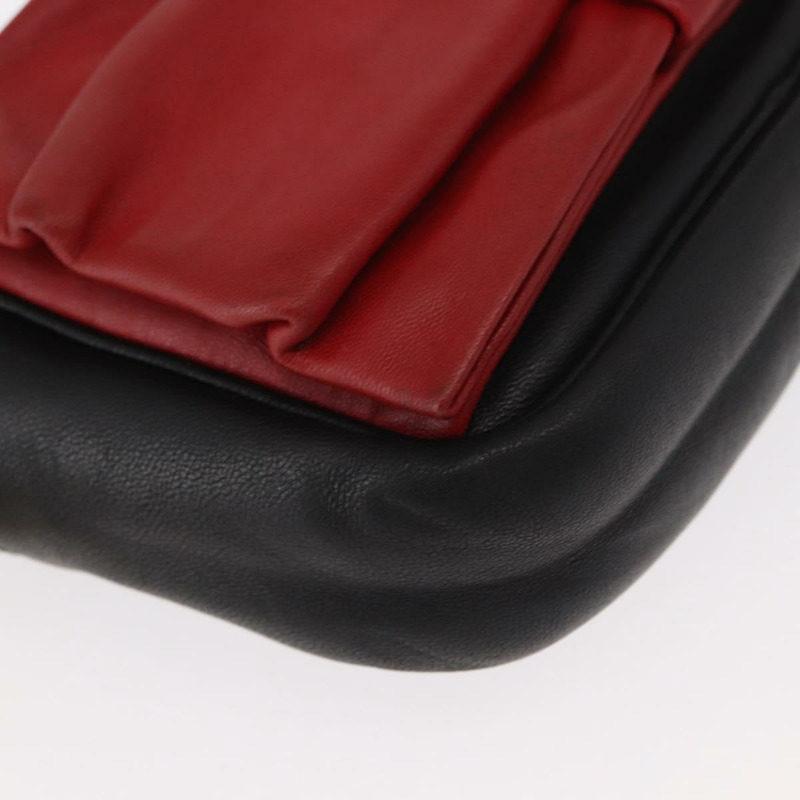 【日本直送】PRADA 黑色金色皮革肩背包，正品 161530V-14