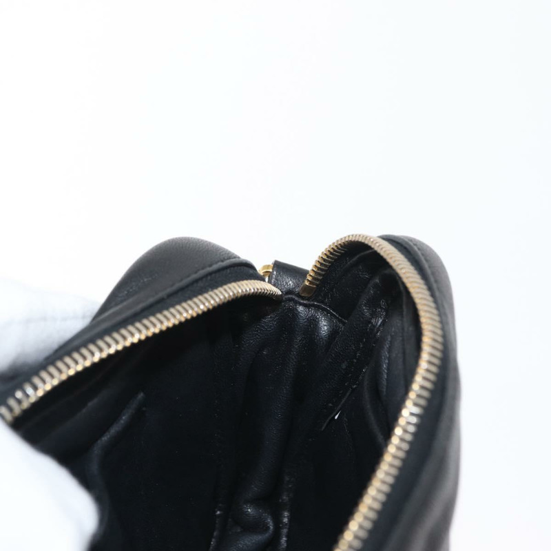 【日本直送】PRADA 黑色金色皮革肩背包，正品 161530V-21