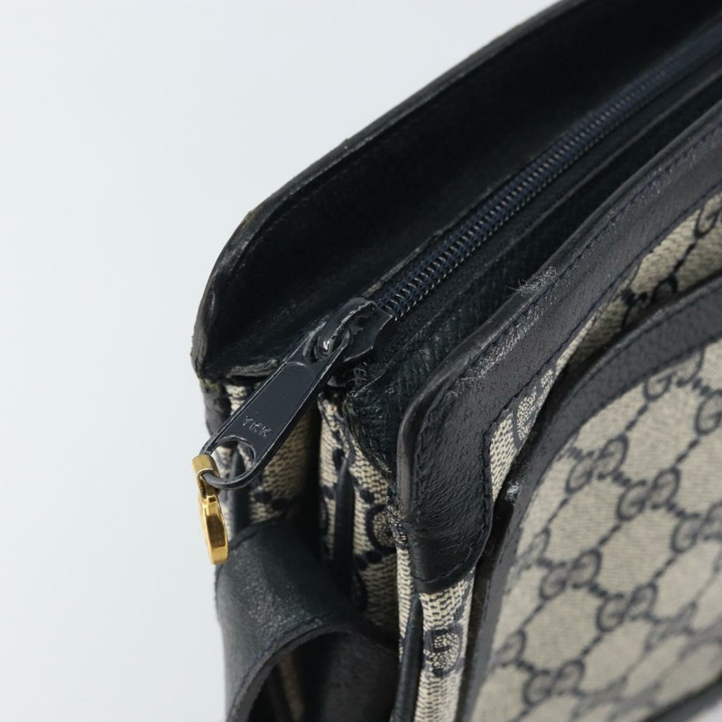 【日本直送】GUCCI GG Supreme Sherry Line 單肩包 PVC 海軍藍/紅色 14 02 013 正品 BA9411-9