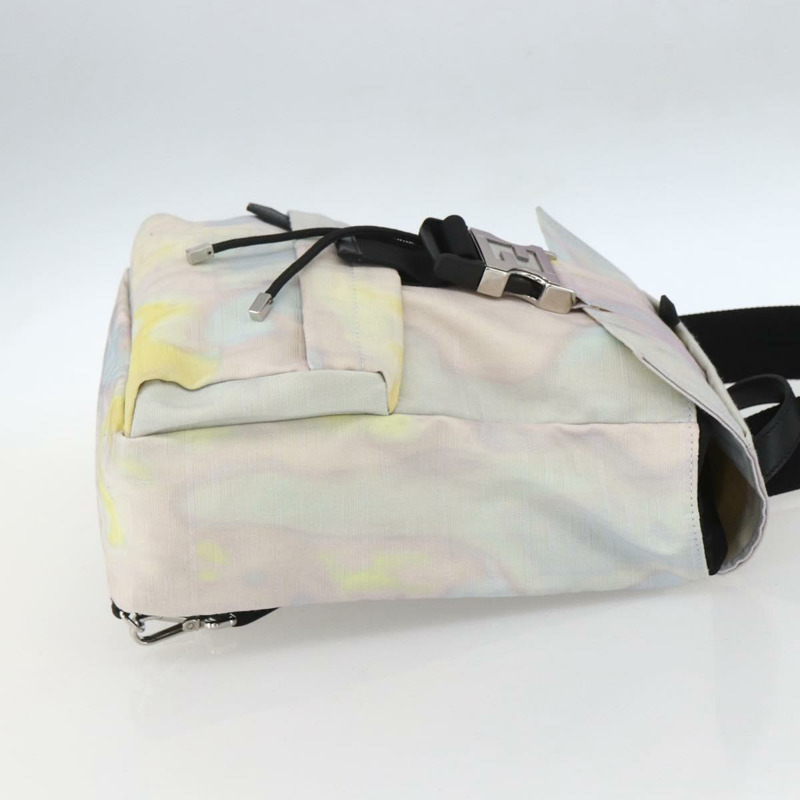 【日本直送】FENDI Zucca帆布單肩包 尼龍 白色 銀色 正品 am10182V-3