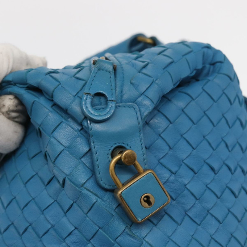【日本直送】BOTTEGA VENETA INTRECCIATO 手袋 皮革 藍色 正品 BA9275V-16