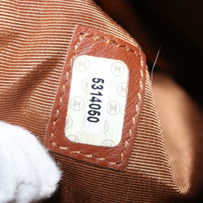 【日本直送】香奈兒 COCO 標誌鏈條手提包 棕色皮革 CC 正品 BA9279-10
