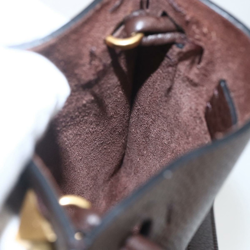 【日本直送】華倫天奴 (VALENTINO) 棕色金色皮革單肩包，正品 BA9280V-18