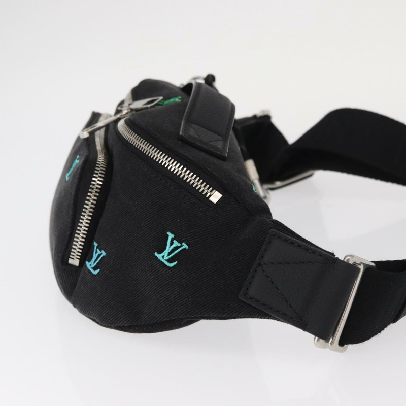 【日本直送】路易威登 Monogram Denim Rush 腰包 黑色 M13961 正品 BA9222SAM-2