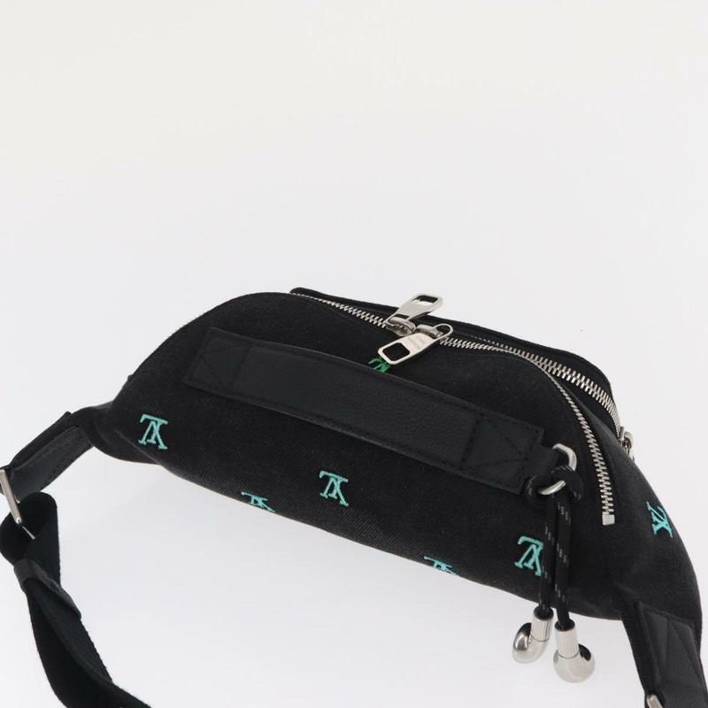 【日本直送】路易威登 Monogram Denim Rush 腰包 黑色 M13961 正品 BA9222SAM-5