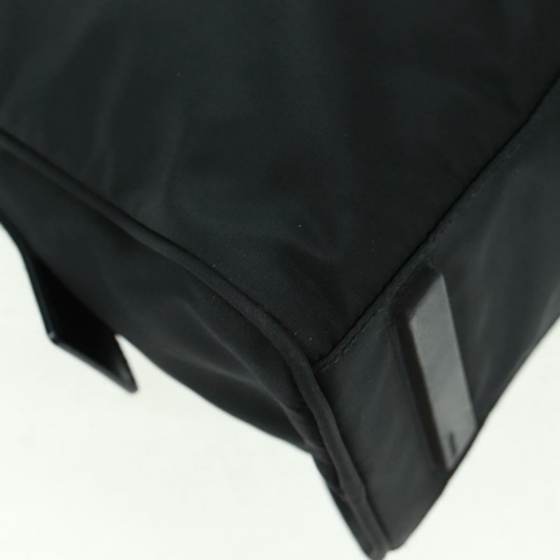 【日本直送】PRADA 尼龍皮革手提包 黑色 銀色 正品 ep12566-15