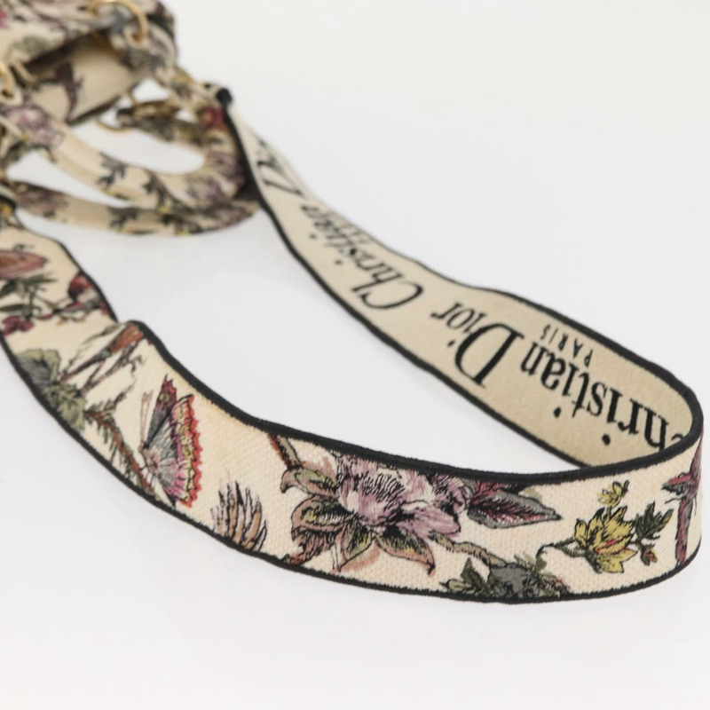 【日本直送】Christian Dior Jardin 手提包 帆布 兩用 米色 金色 正品 bs31958-8
