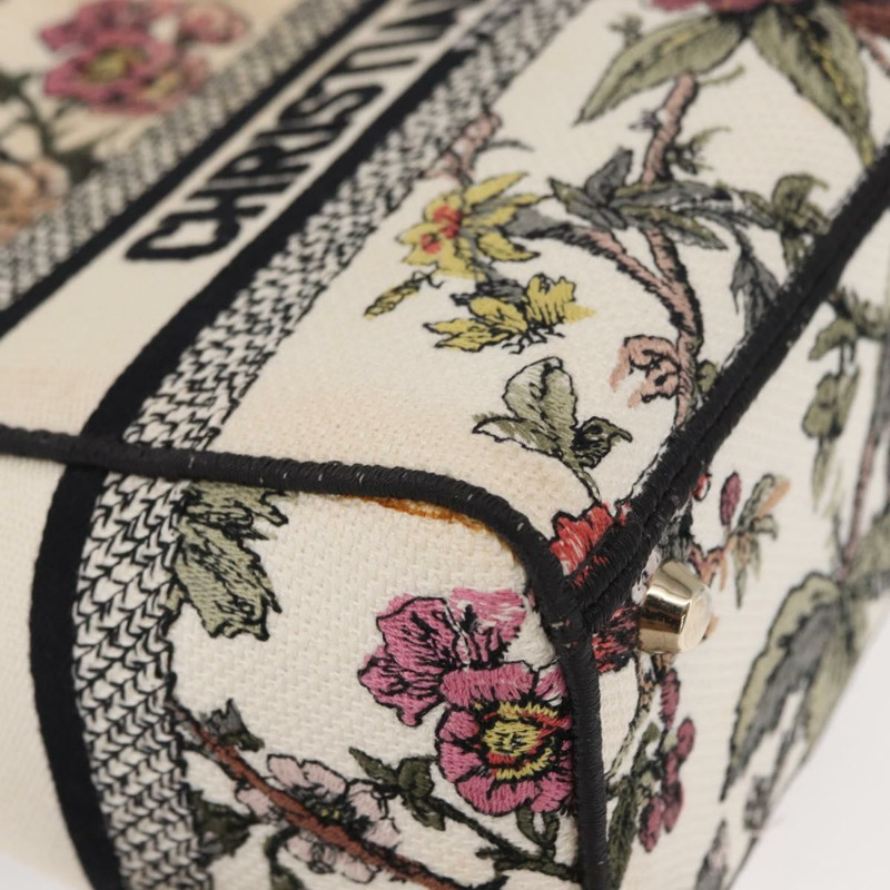 【日本直送】Christian Dior Jardin 手提包 帆布 兩用 米色 金色 正品 bs31958-9