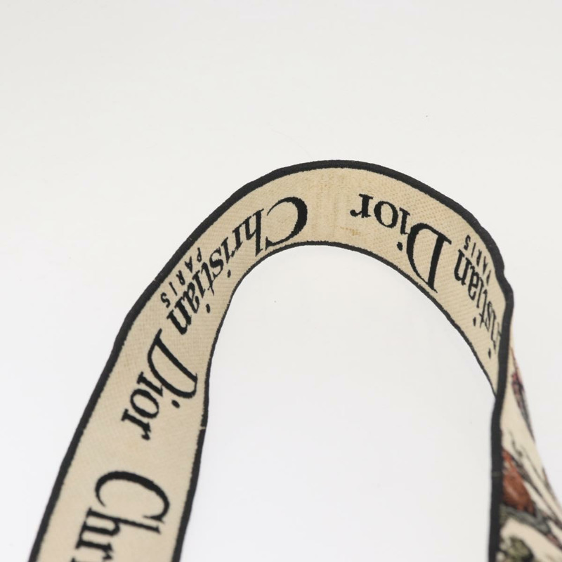 【日本直送】Christian Dior Jardin 手提包 帆布 兩用 米色 金色 正品 bs31958-13